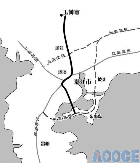 “玉湛高速”湛江段將直通東海島 與“東雷高速”銜接